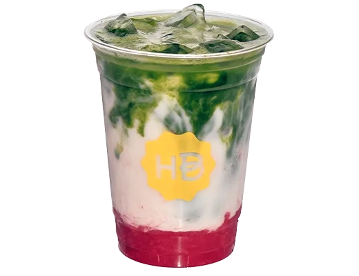 Iced Matcha Rose Latte
